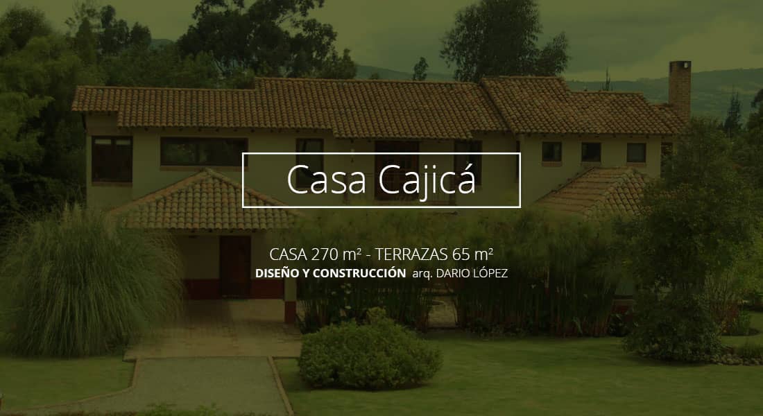 fachada casa campestre cajicá