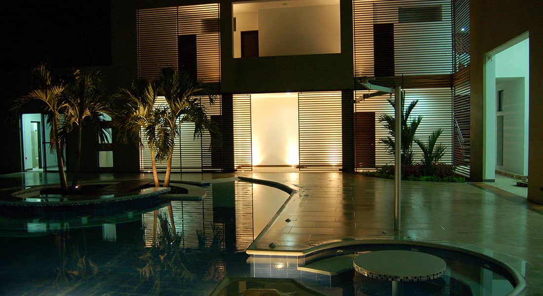 piscina noche casa campestre giradot