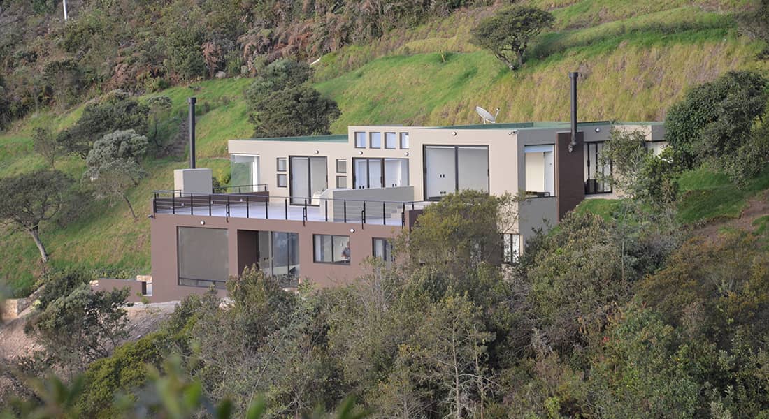 fachada casa campestre montana