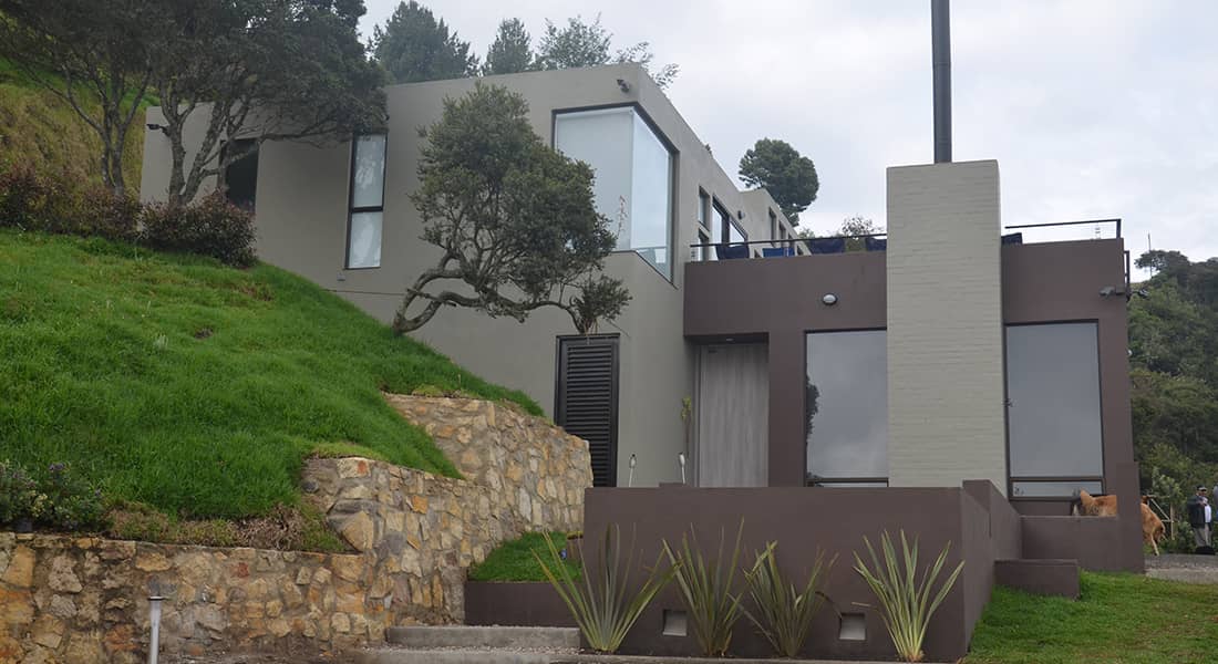 exterior y fachada casa campestre montana