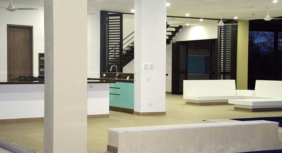 entrada noche casa campestre giradot