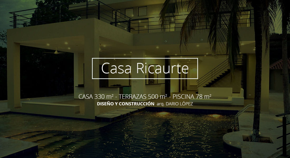 piscina Y fachada casa campestre ricaurte